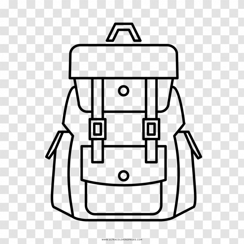 Backpack Drawing Hiking Coloring Book - White Transparent PNG
