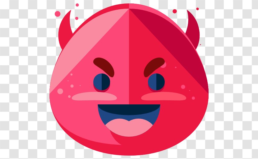 Smiley Emoticon Devil Clip Art - Nose Transparent PNG