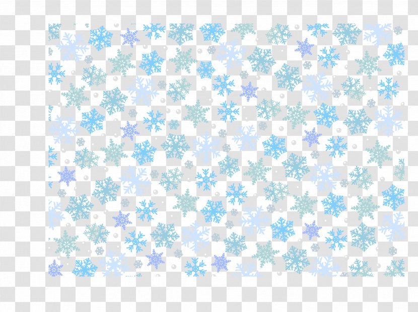 Snowflake Shading - Blue - Vector Transparent PNG