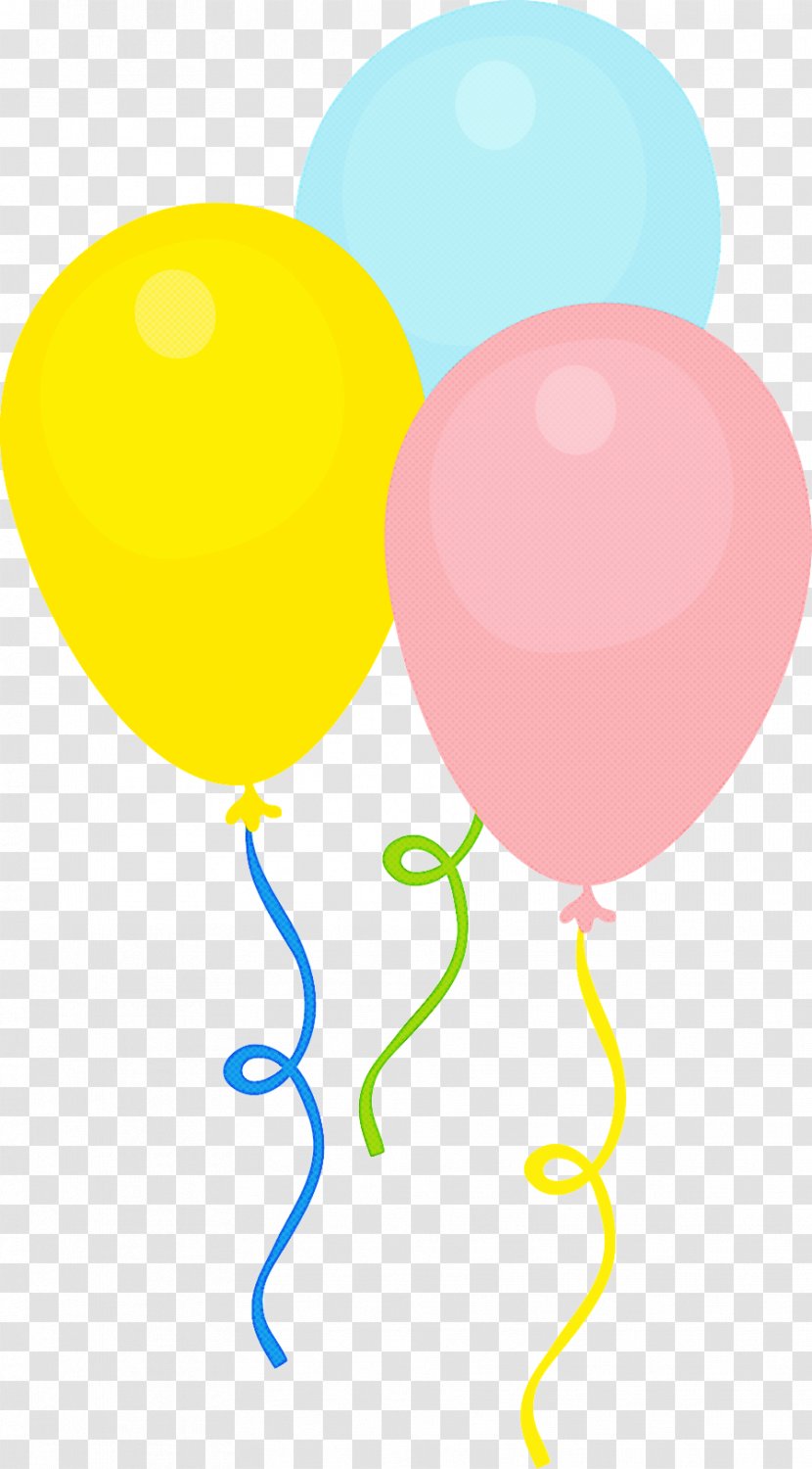 Balloon Yellow Party Supply Toy Transparent PNG