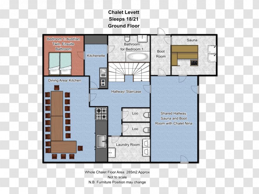 St Anton Am Arlberg Floor Plan Chalet Living Room - Diagram - Ground Transparent PNG