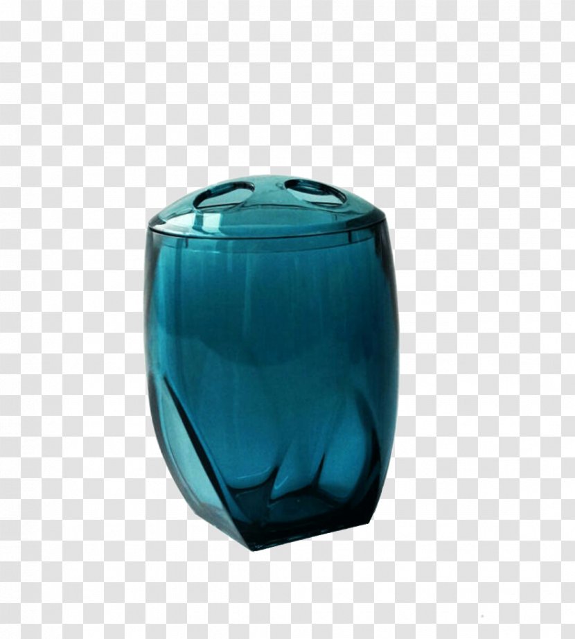 Glass Soap Dish Blue - Turquoise - Hole Transparent PNG
