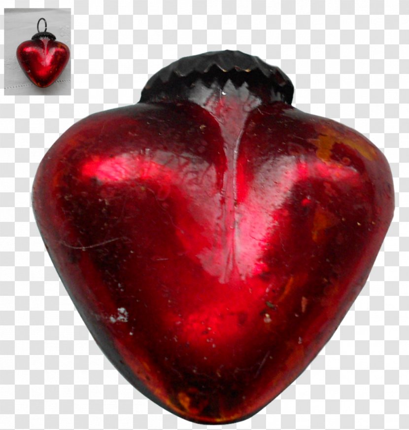 Christmas Ornament Jewelry Design Heart Jewellery - Fruit - Glass Transparent PNG