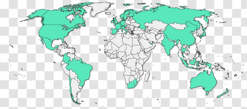 World Map Bertschi AG Blank - Location Transparent PNG