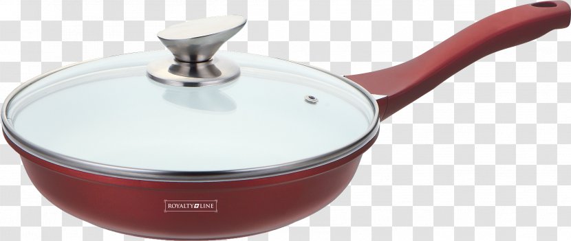Frying Pan Ceramic Cookware Non-stick Surface Burgundy - Nonstick Transparent PNG