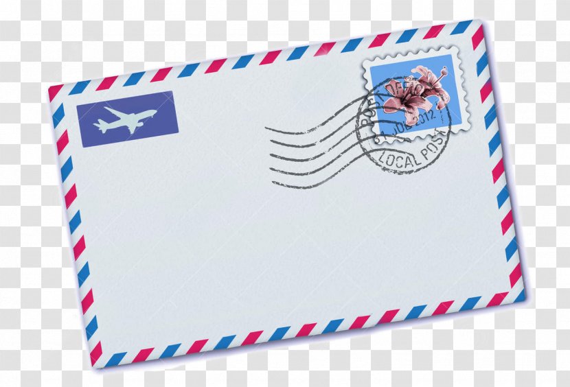 Paper Postage Stamps Airmail Envelope Transparent PNG