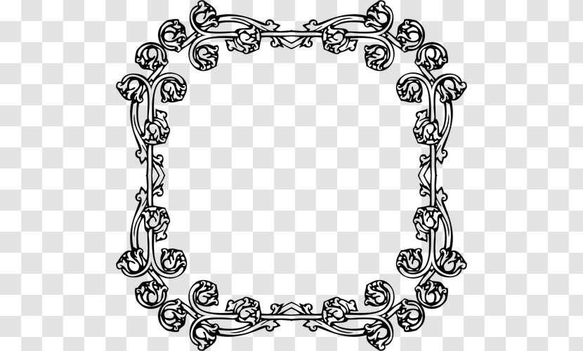 Victorian Era Picture Frames Borders And Ornament Clip Art - Body Jewelry - Vector Frame Transparent PNG