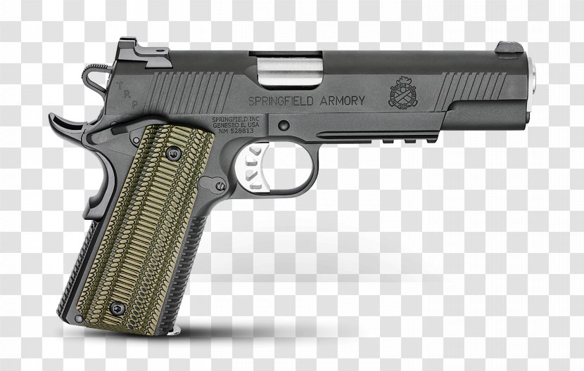Springfield Armory 10mm Auto M1911 Pistol Firearm Glock 20 - Weapon - Polygonal Transparent PNG