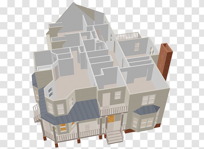 Real Estate Background - Property - Dollhouse Cottage Transparent PNG