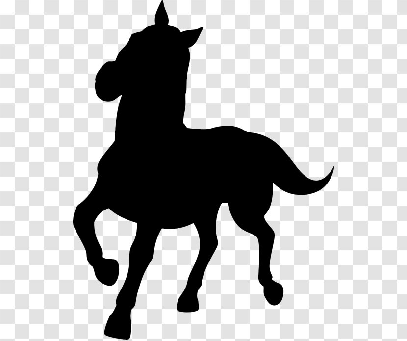 Silhouette Clip Art Image Illustration - Animal Figure - Mustang Horse Transparent PNG