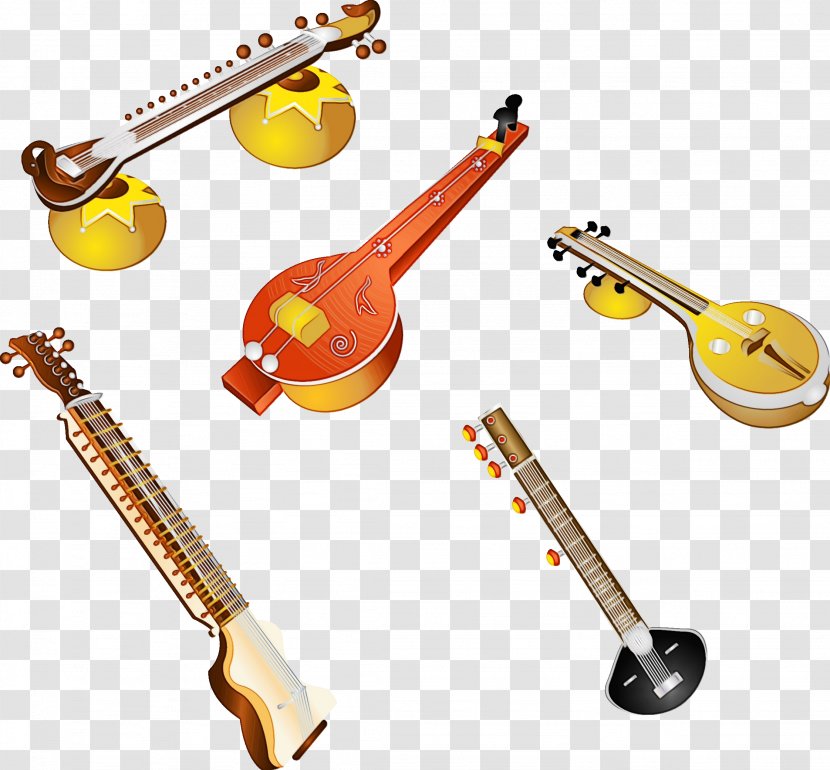 Violin Cartoon - Double Bass - Guitar Accessory Electronic Musical Instrument Transparent PNG