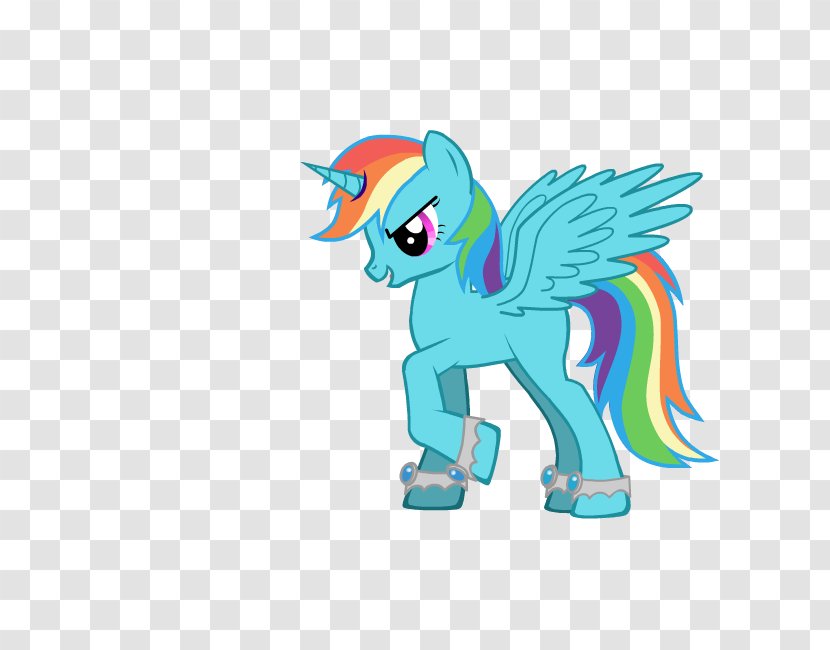 Pony Rainbow Dash Winged Unicorn - Horse Transparent PNG