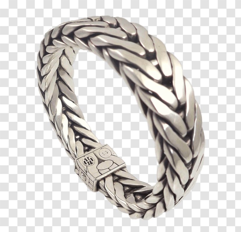 Ring Bracelet John Hardy Sterling Silver Chain - Bangle - Ribbon Weaving Transparent PNG