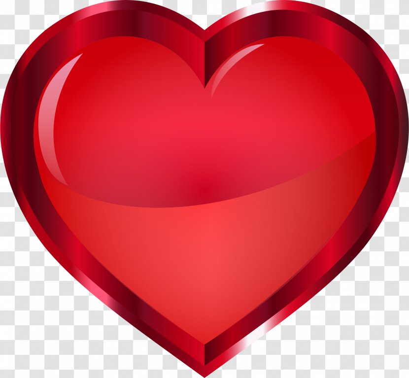 Heart Vermilion Red Crimson Clip Art - Symbol Transparent PNG