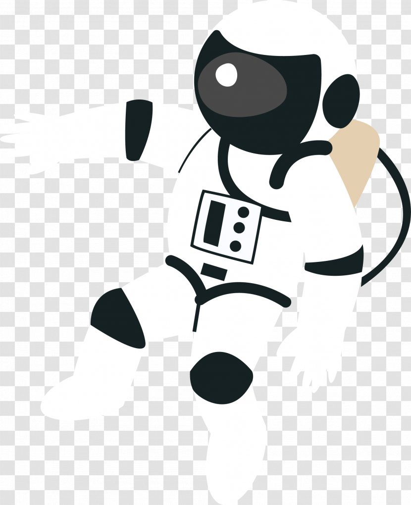 Astronaut Cartoon Universe Illustration - Text - Space Vector Transparent PNG
