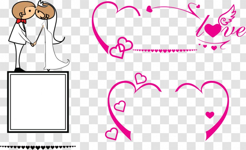 Logo Wedding Marriage - Cartoon - Kissing Transparent PNG