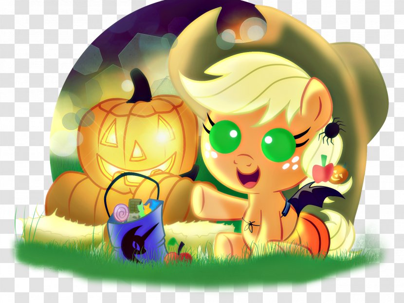 Jack-o'-lantern Applejack Pumpkin Halloween DeviantArt - Film Series Transparent PNG