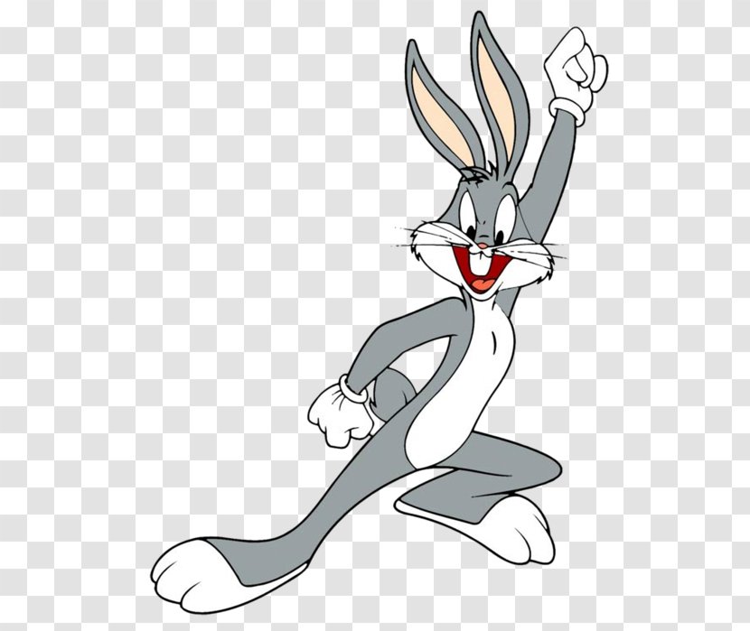 Bugs Bunny Daffy Duck Clip Art - Black And White - Rabbit Transparent PNG