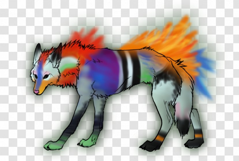 Horse Snout Tail Carnivora - Colorful Geometric Stripes Shading Transparent PNG