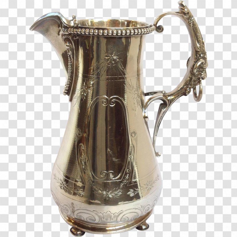 Jug Vase 01504 Pitcher Silver - Metal Transparent PNG