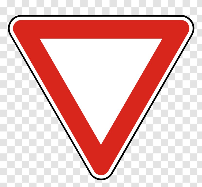 Traffic Sign Yield Road Intersection Transparent PNG
