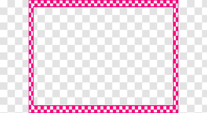 Draughts Checkerboard Clip Art - Flag - Pink Border Frame Pic Transparent PNG