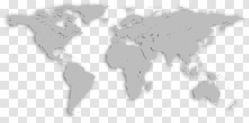 World Map Vector Graphics Clip Art - White - Around Transparent PNG