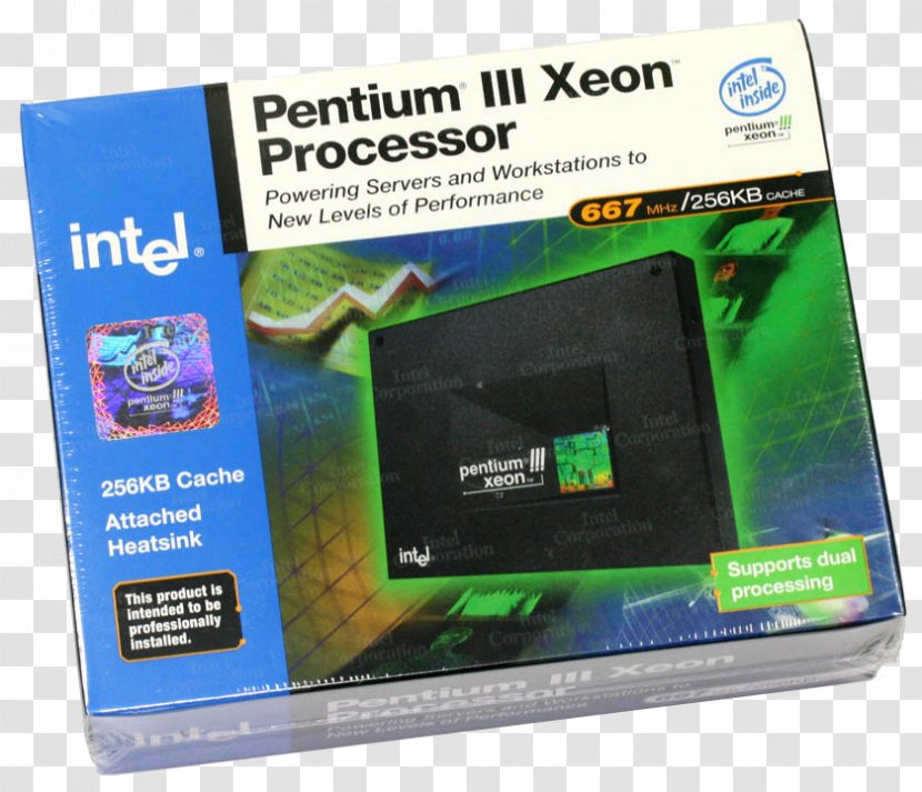 Intel Pentium III Xeon Central Processing Unit Transparent PNG