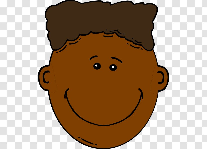 Cartoon Face Clip Art - Snout - Black Boy Transparent PNG