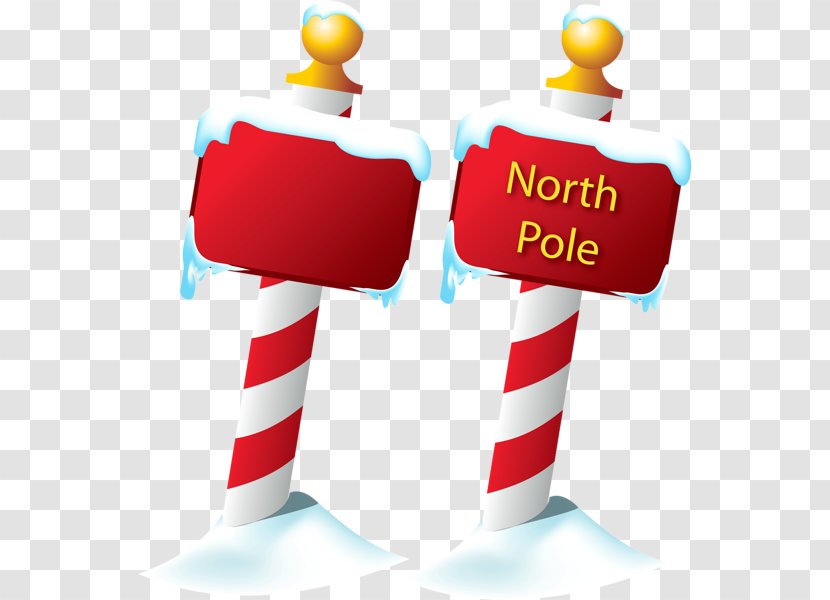 North Pole Santa Claus Clip Art - Text Transparent PNG