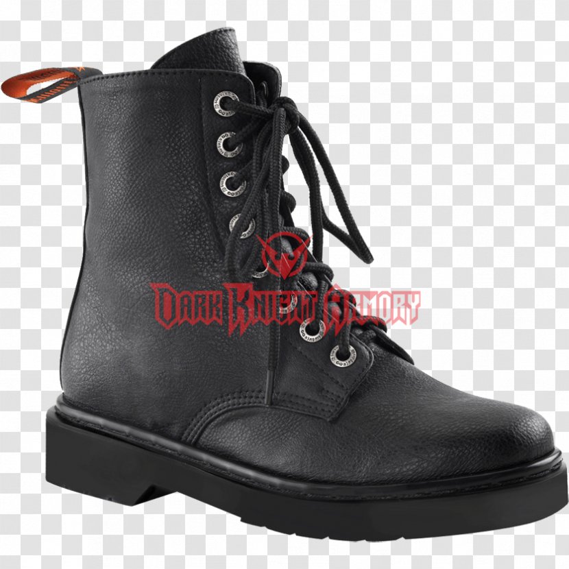 Fashion Boot Artificial Leather Combat Shoe - Work Boots Transparent PNG
