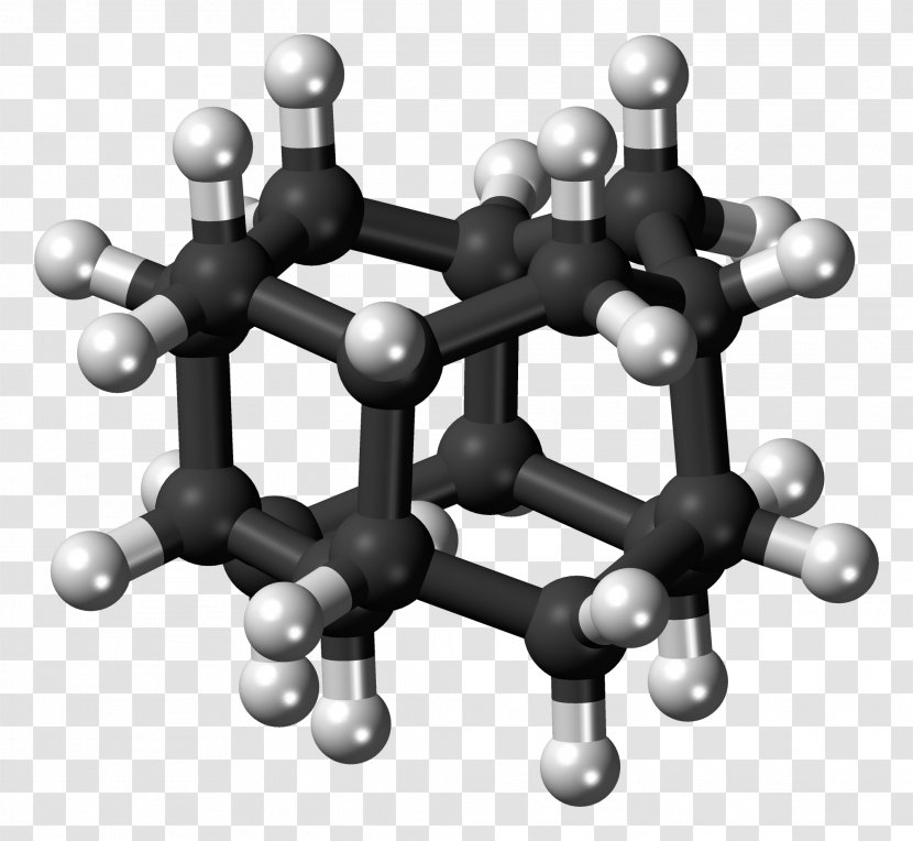 Diamantane Ball-and-stick Model Diamondoid Molecule Chemistry - Crystal Structure Transparent PNG