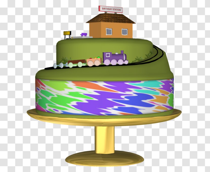 Birthday Cake Torte Decorating Train - Jw Transparent PNG