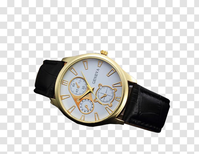 Watch Quartz Clock Fashion Alloy Strap - Leather Transparent PNG