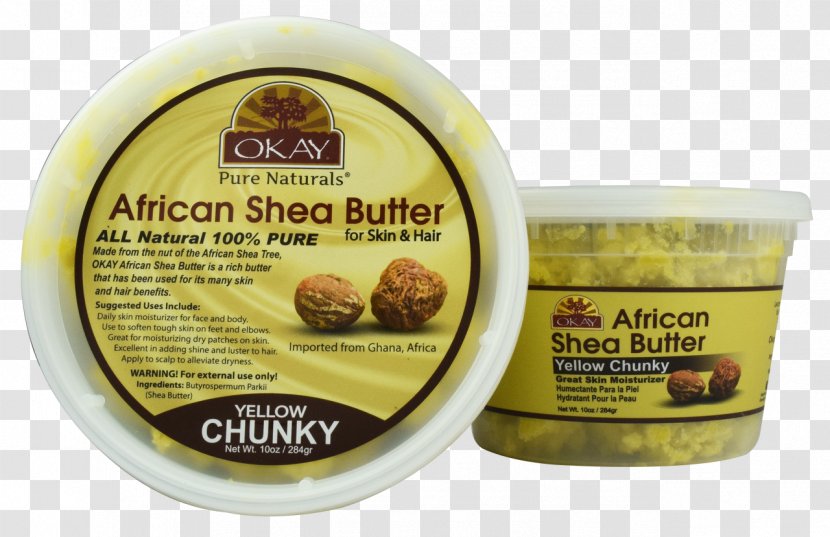 Lotion OKAY Shea Butter Yellow Smooth African Cuisine - Ingredient Transparent PNG