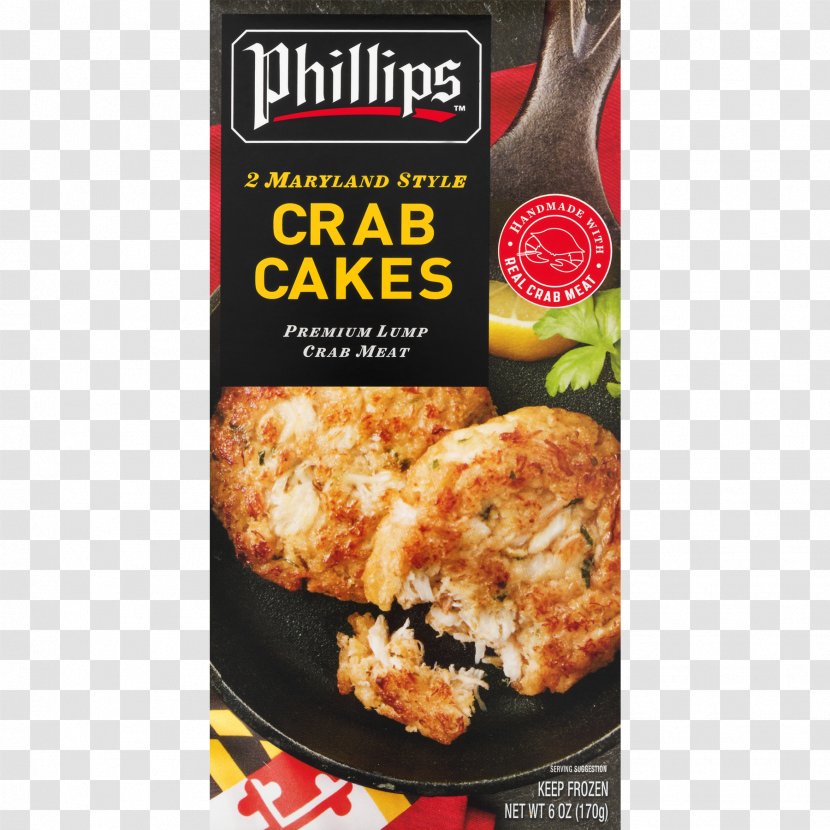Crab Cake Meat Phillips Foods, Inc. And Seafood Restaurants - Fry Transparent PNG