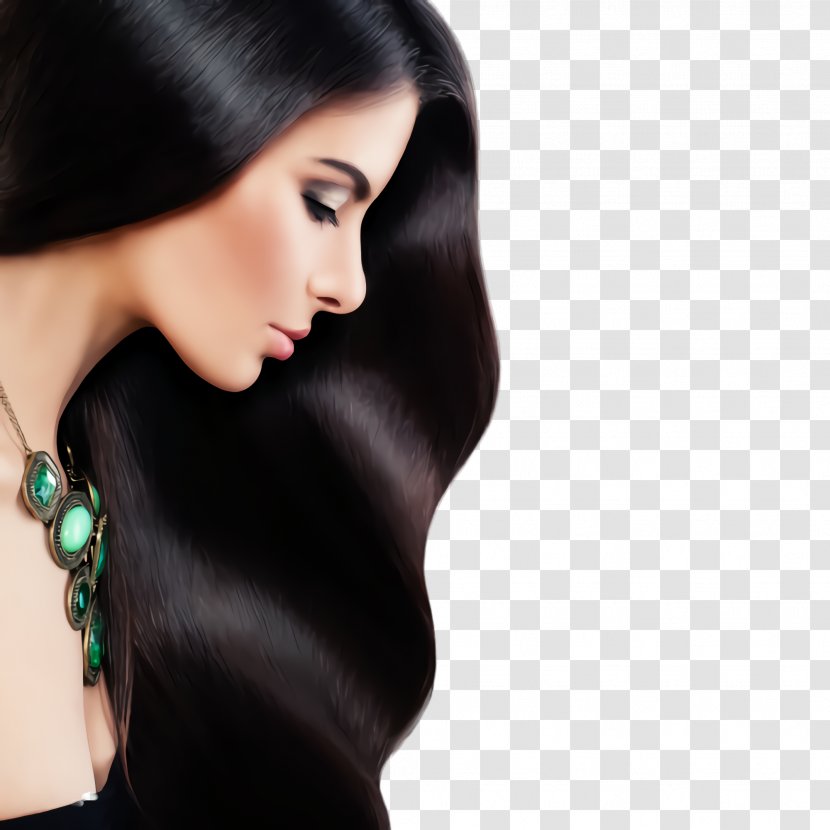 Hair Skin Hairstyle Black Beauty - Fashion Model - Accessory Neck Transparent PNG