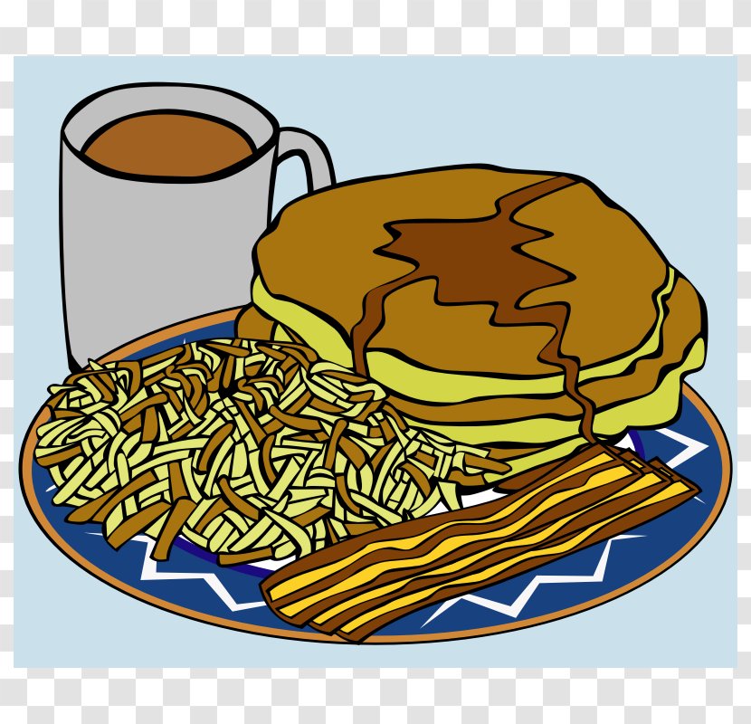 Breakfast Sausage Pancake Fast Food Bacon - Art Transparent PNG