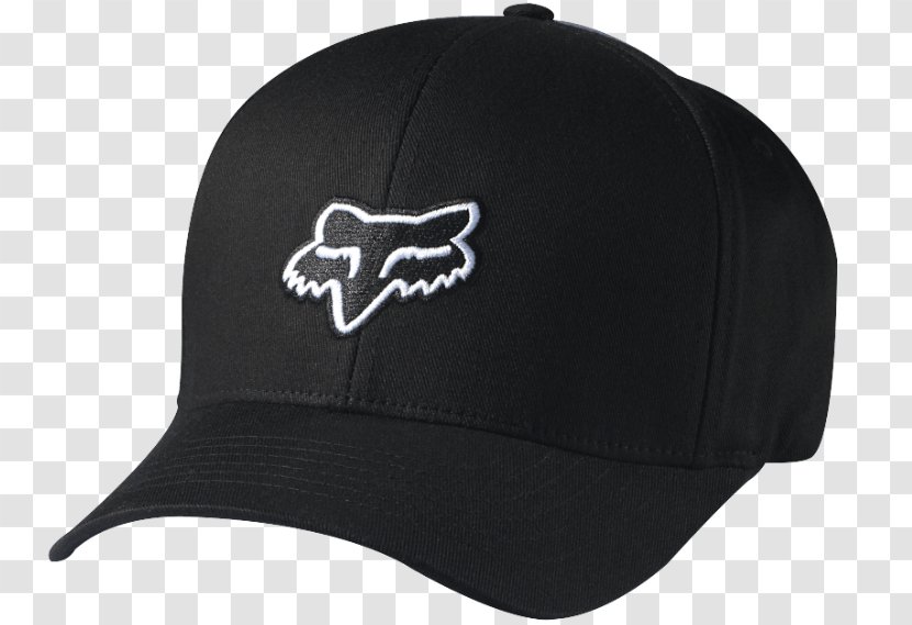 T-shirt Fox Racing Baseball Cap Hat Clothing - Black Transparent PNG