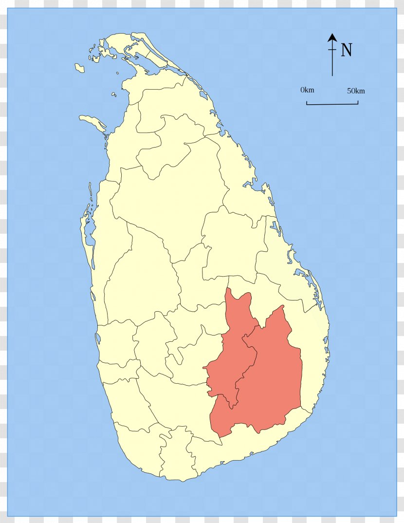 Provinces Of Sri Lanka Northern Province North Western Eastern Uva - World - Map Transparent PNG