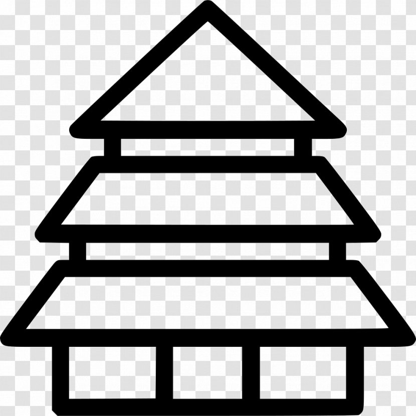 Pixel Temple Running Clip Art - Triangle - Chinese Building Transparent PNG