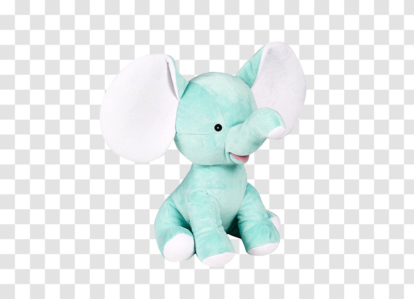 Elephant Stuffed Animals & Cuddly Toys Plush Turquoise - Blanket Transparent PNG