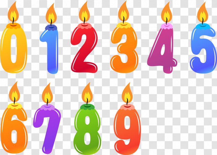 Birthday Candle Number Clip Art Transparent PNG