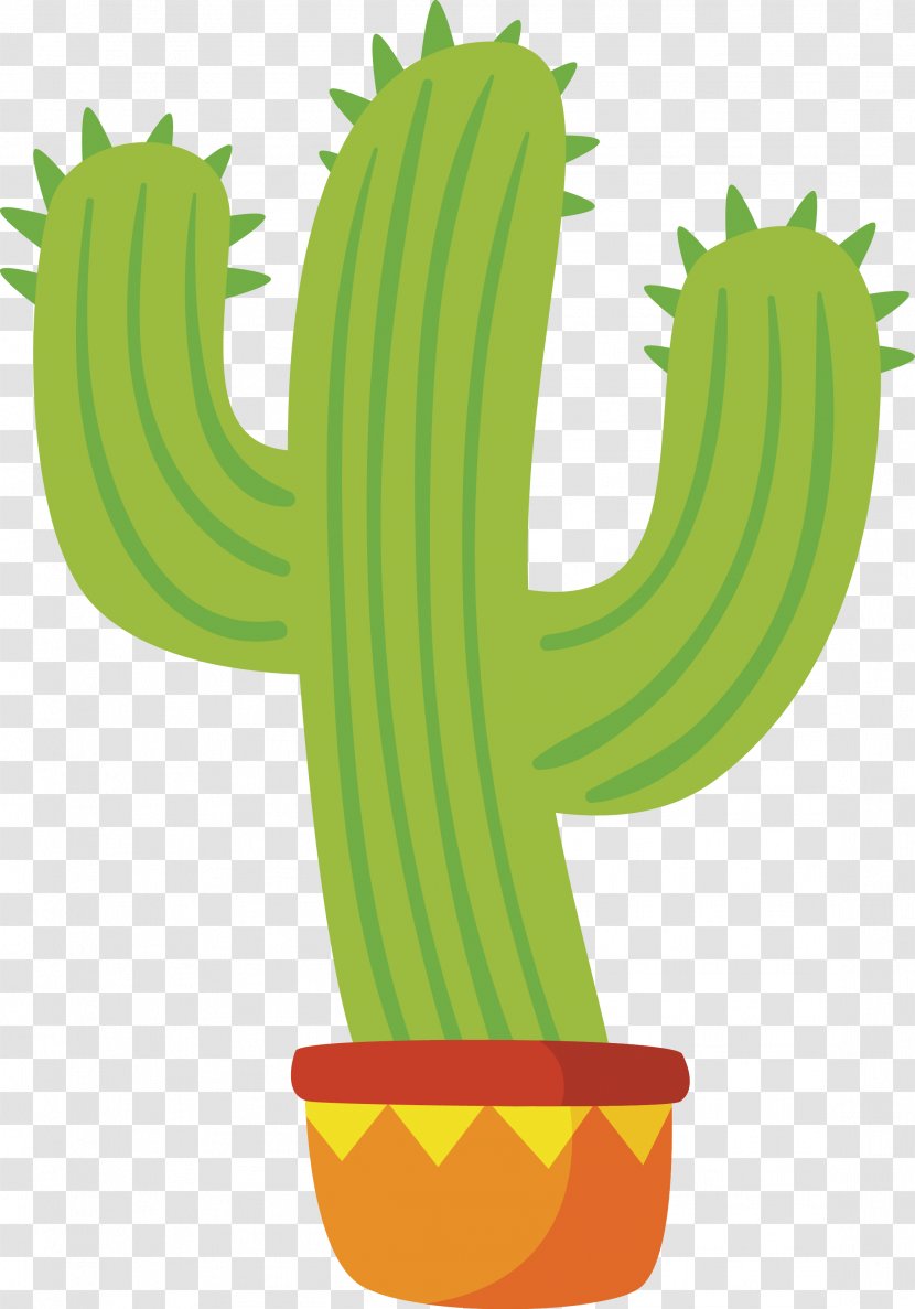Mexican Cuisine Euclidean Vector - Caryophyllales - Cartoon Cactus Transparent PNG