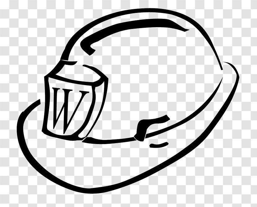 White Line Art Headgear Clip Transparent PNG