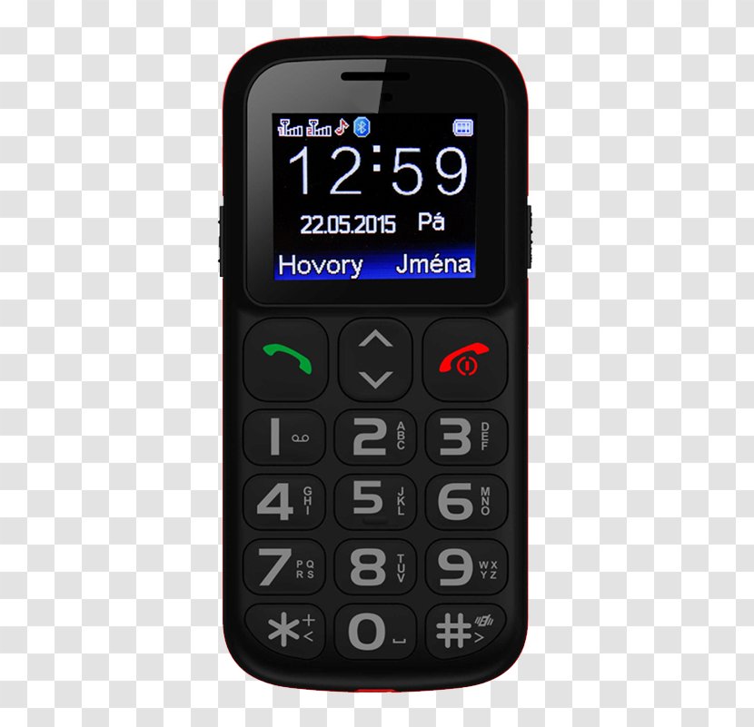 Telephone Dual SIM Home & Business Phones BLU Tank II Handsfree - Portable Communications Device - Adulto Mayor Transparent PNG