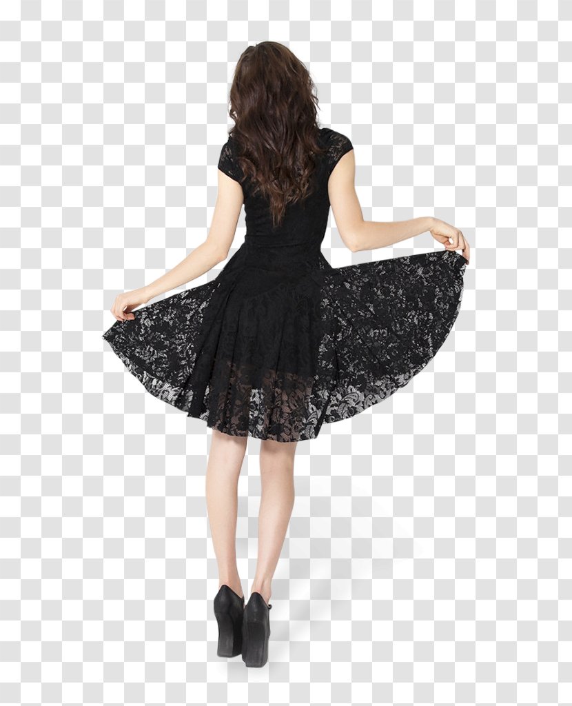 Cocktail Dress Clothing Little Black Skirt - Silhouette - Delicate Lace Transparent PNG