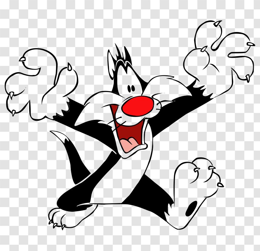 Sylvester Tweety Bugs Bunny Looney Tunes - Heart - Flower Transparent PNG