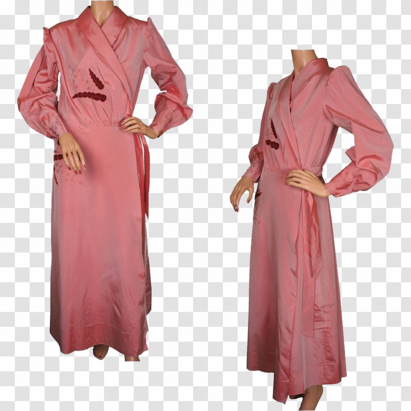 Bathrobe Dress Clothing Gown - Sleeve Transparent PNG