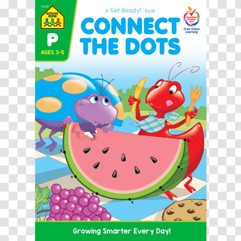 Connect The Dots Big Preschool Workbook My First Dot-To-Dots - School Zone Publishing Company Transparent PNG